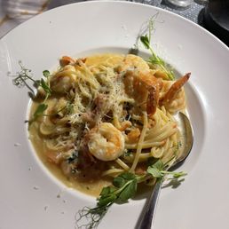 Meet Dalia signature dishes Shrimp LinguineGustavoGrilled Chicken Breast